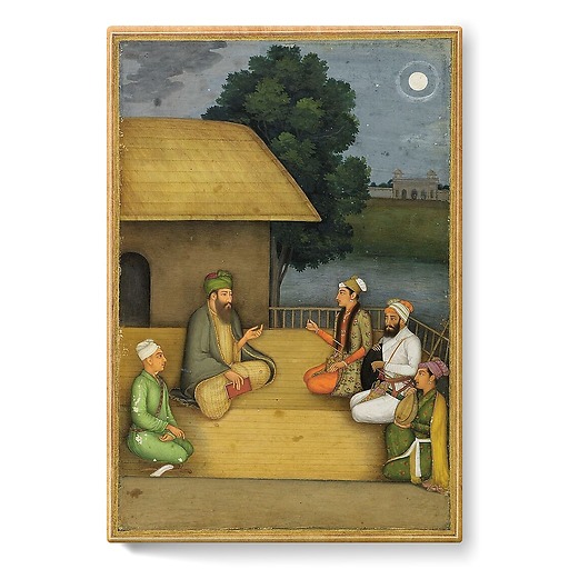 Visite d’un prince á l’ermitage d’un soufi (stretched canvas)