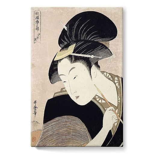 Le trésor des vassaux fidèles, drame de Tageda Izumo : l’attaque de nuit, série de l’Histoire des quarante-sept rônins (stretched canvas)