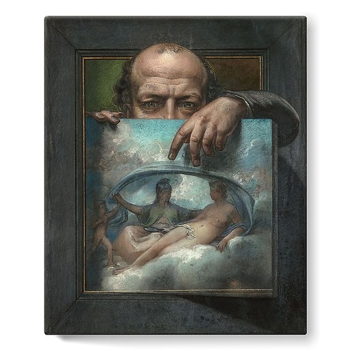 Autoportrait en trompe-l’oeil (détail) (stretched canvas)