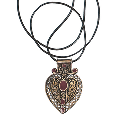 Pendentif Afghan Cœur