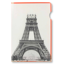 Sous-chemise A4 Tour Eiffel en construction devant le palais du Trocadéro, 1888