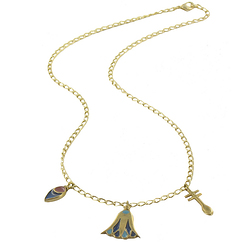 Lotus Flower and Nefer Necklace