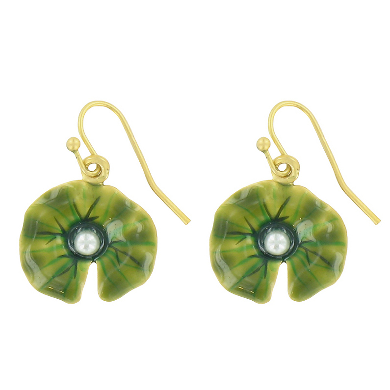Boucles d'oreilles Nymphéas