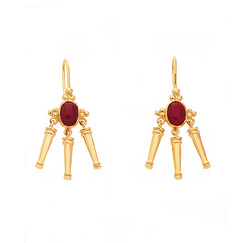 Greek earrings with pendants