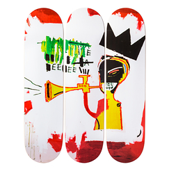 Skateboards triptyque Jean-Michel Basquiat Trumpet - The Skateroom