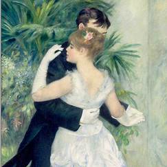 Poster Pierre-Auguste Renoir La danse &agrave; la ville (detail)