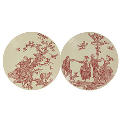 Gift box of 4 dessert plates  "The Delights of the Four Seasons"