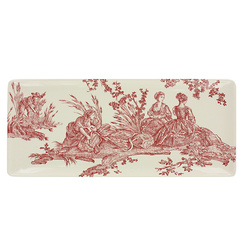 Rectangular cake plate  "The Delights of the Four Seasons"