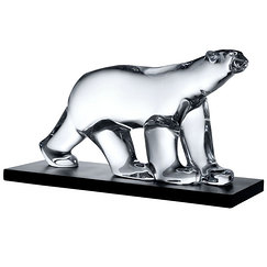Ours blanc en Cristal de Baccarat