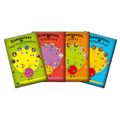 4 albums Gommettes