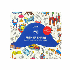 Poster géant à décorer et stickers Premier Empire - OMY