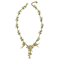 Collier "Bouton" et "Fleur"