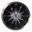 Wall clock "Sun King"