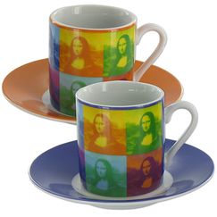 Set of 2 cups expresso Mona Pop