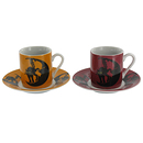 Set de 2 tasses &agrave; caf&eacute; "Chat Noir"
