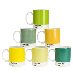 Set of 6 Pantone Mugs Green No2
