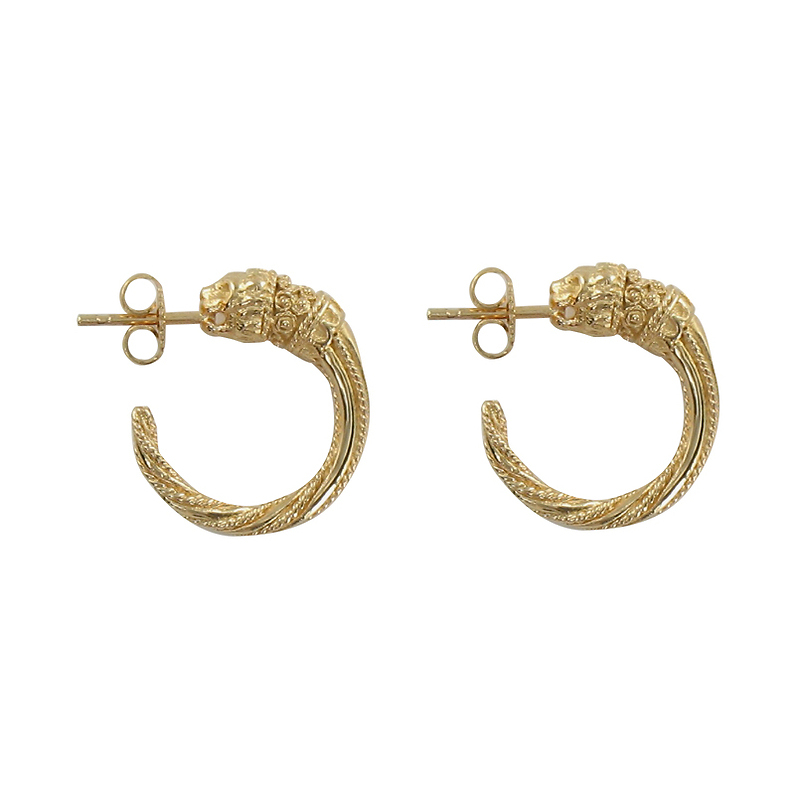 "Lion's head" earrings