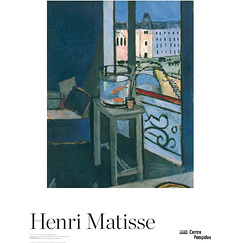Affiche Matisse "Int&eacute;rieur, bocal de poissons rouges"
