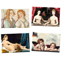 Lot de 4 magnets Peinture