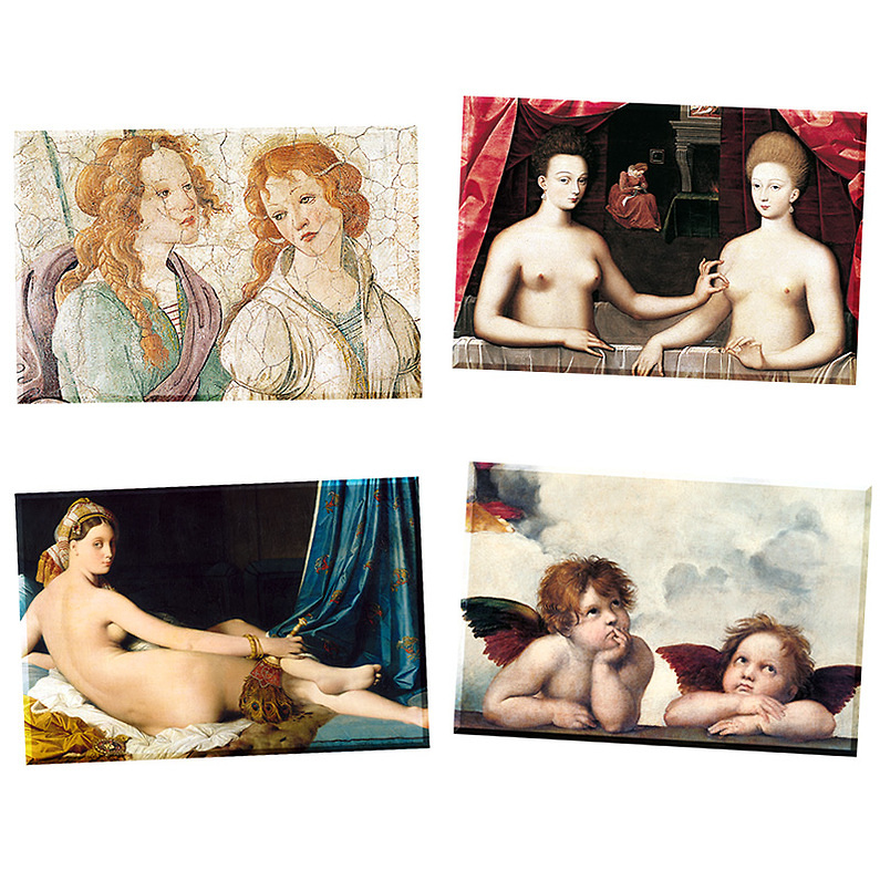 Painting 4 Magnets Set