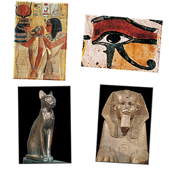 Lot de 4 magnets Egypte