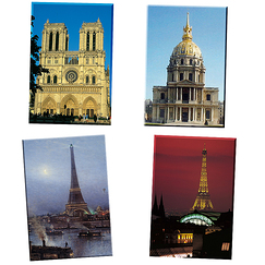 Paris 4 Magnets Set
