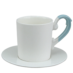 Tasse à café 120 ml Miix et son assiette