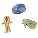 Lot de 3 magnets Amulettes Egyptiennes