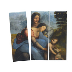 Set of 3 magnets Leonardo Da Vinci "Saint Anne"