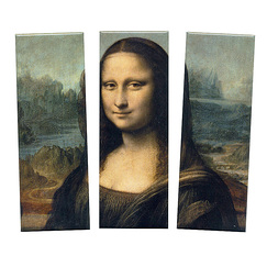 Set of 3 magnets Leonardo Da Vinci "La Gioconda"