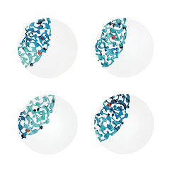 4 Arabesque Dessert plates