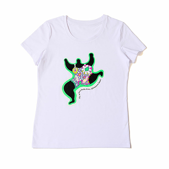 T-shirt blanc Femme Niki de Saint Phalle - Leaping Nana