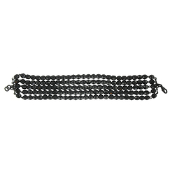 Bracelet 5 rangs "Perle Jais"