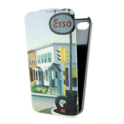 Coque de protection avec rabat souple pour iPhone 4/4S - Edward Hopper