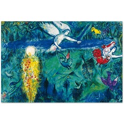 Affiche "Adam et Eve chassés du paradis" - Marc Chagall