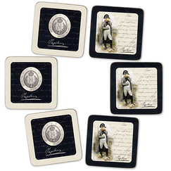 6 Cork coasters "Napoleon"