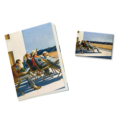 "People in the sun" by Edward Hopper Notebook & Magnet Set