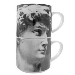 Set of 2 mugs "David"