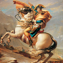 Poster Bonaparte at the Grand-Saint Bernard by Jacques Louis-David