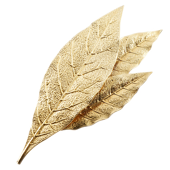 Broche 3 feuilles de laurier