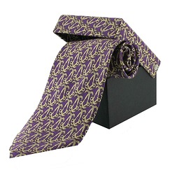 Louis XIV Monogrammed Tie