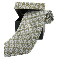 Louis XIV Monogrammed Tie