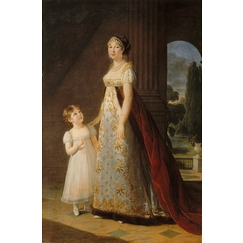 Caroline Bonaparte (1782-1839) et de sa fille ainée Laetitia Joséphine
