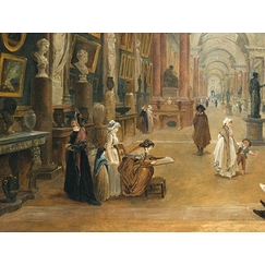 Development project for the Grande Galerie du Louvre in 1796