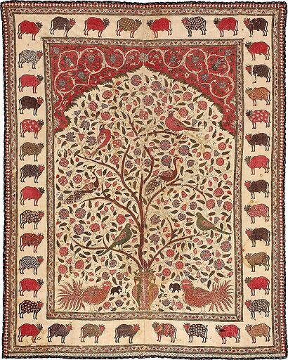 Panneau peint (pichvai) à l'arbre de vie