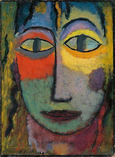 Tête de femme « Méduse ». Lumière et Ombre