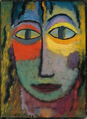 Tête de femme « Méduse ». Lumière et Ombre