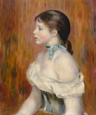 Jeune fille au ruban bleu