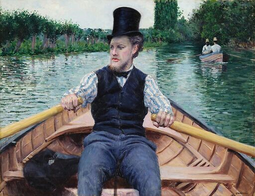 Partie de bateau (Canotier au chapeau haut de forme)