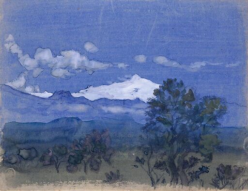 Snow-covered mountain landscape